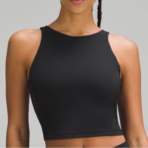 LULULEMON ALIGN HIGH NECK TANK, BLACK, SIZE 8